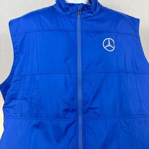 Cutter & Buck Royal Blue Quilted Vest with Mercedes Logo